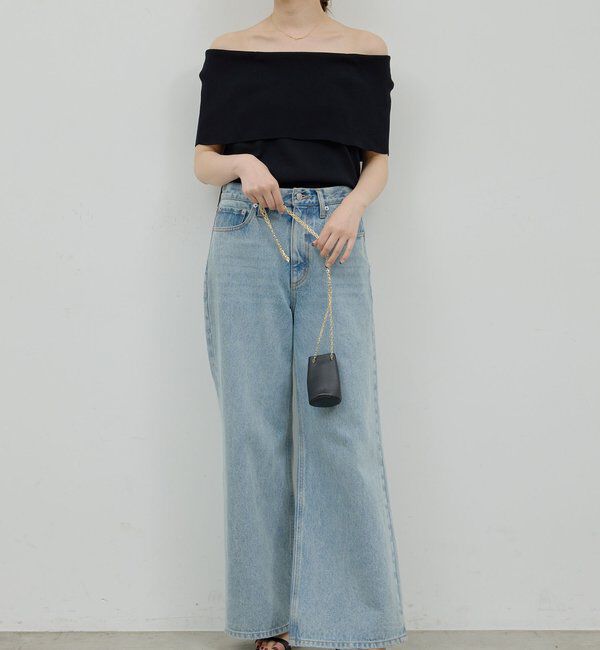  「【同素材あり】アイシーコットンオフショルニット」|ニット・セーター|