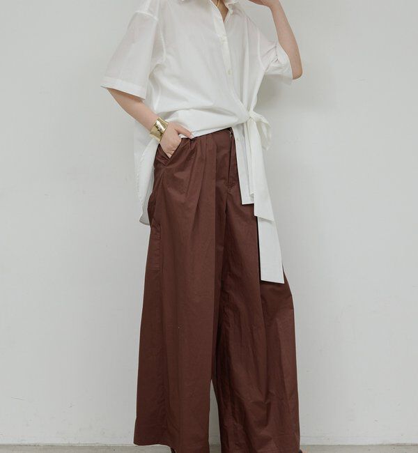  「【HERITANOVUM】ワイドタックペインターパンツ」|チノ|