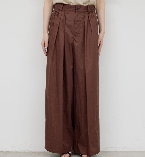  「【HERITANOVUM】ワイドタックペインターパンツ」|チノ|