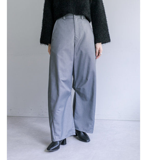  「【３サイズ/6色展開】カーブスラックス」|チノ|