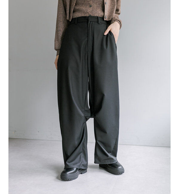  「【３サイズ/6色展開】カーブスラックス」|チノ|