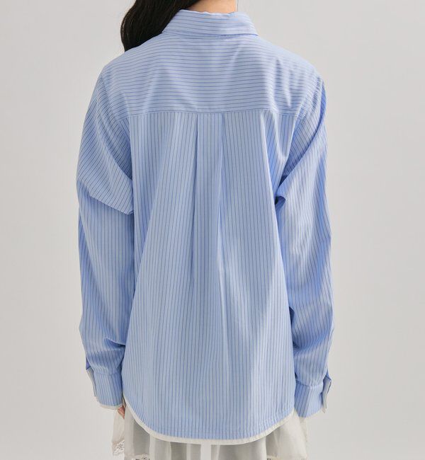  「ポケット刺繍ストライプシャツ」|シャツ・ブラウス|