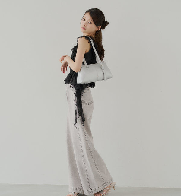  「【7色展開】レースドロップフリルシャーリングブラウス」|シャツ・ブラウス|