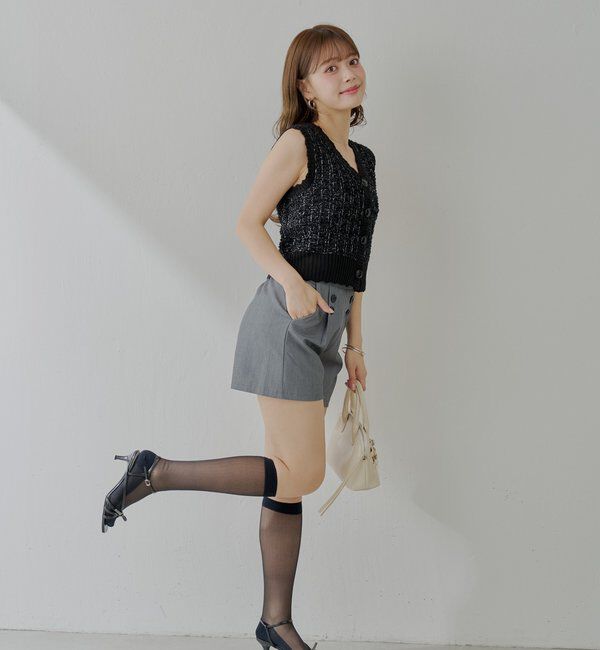  「ノースリシャギーベスト」|カーディガン|