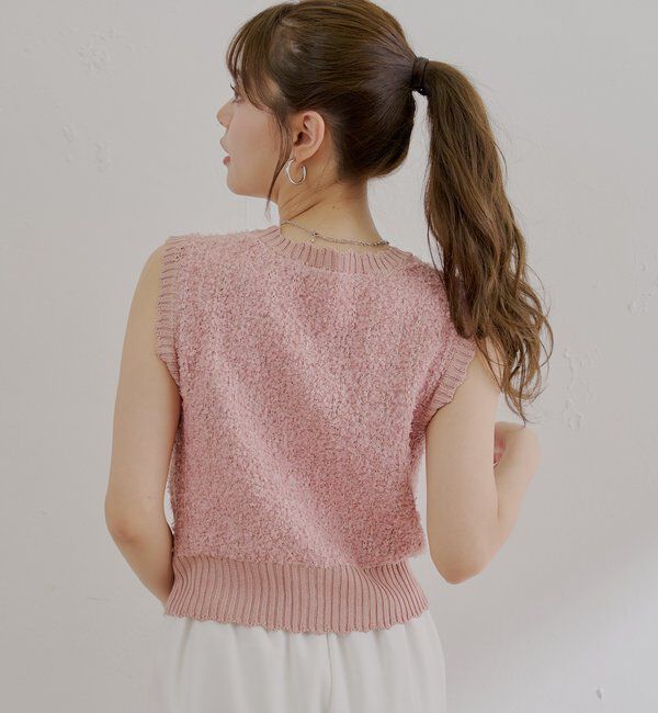  「ノースリシャギーベスト」|カーディガン|