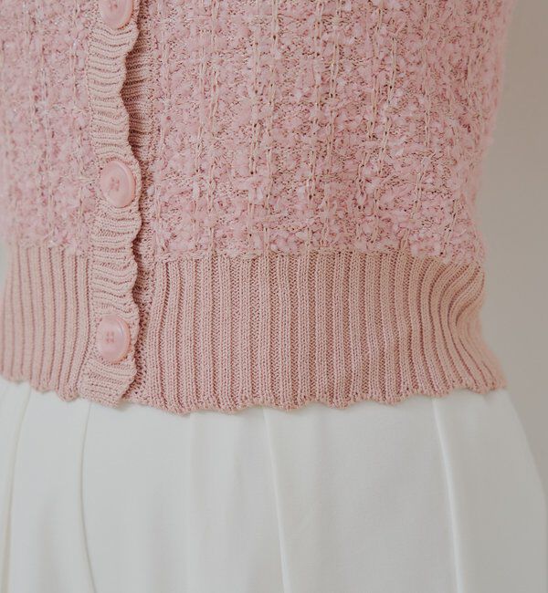  「ノースリシャギーベスト」|カーディガン|