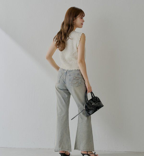  「ノースリシャギーベスト」|カーディガン|