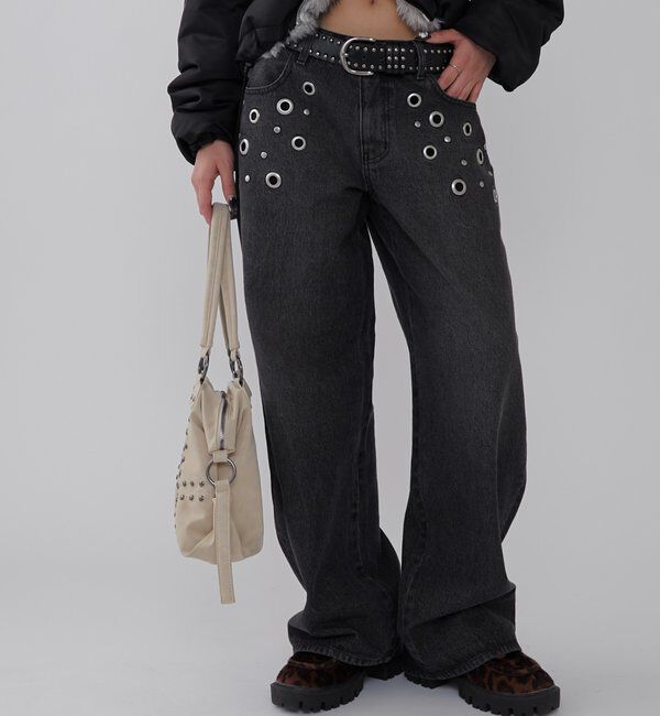  「EYELET LOW RISE DENIM /アイレットローライズデニム」|デニム|