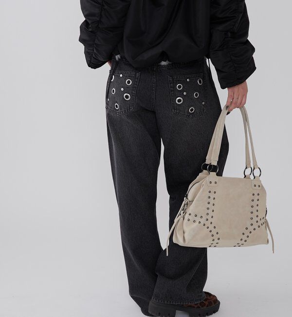  「EYELET LOW RISE DENIM /アイレットローライズデニム」|デニム|