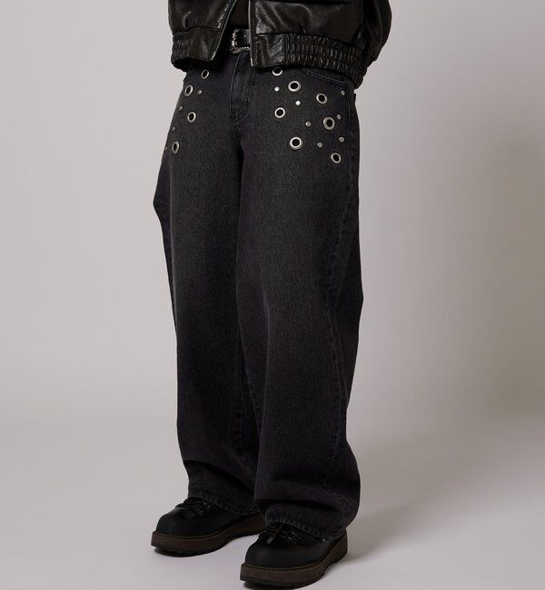  「EYELET LOW RISE DENIM /アイレットローライズデニム」|デニム|
