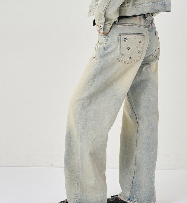  「EYELET LOW RISE DENIM /アイレットローライズデニム」|デニム|