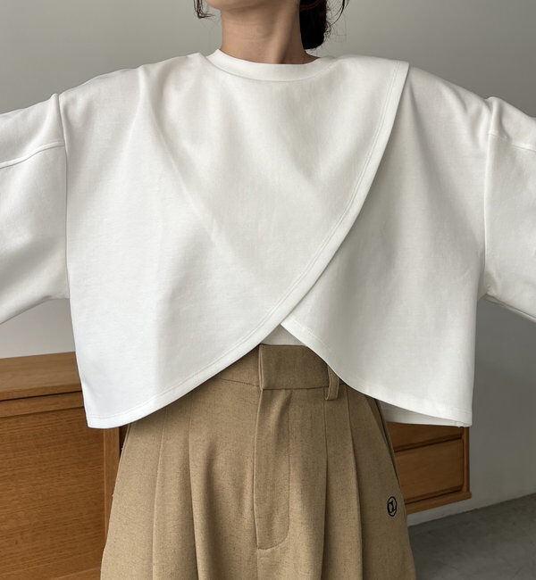  「ボンディングカシュクールプルオーバー」|Tシャツ・カットソー|