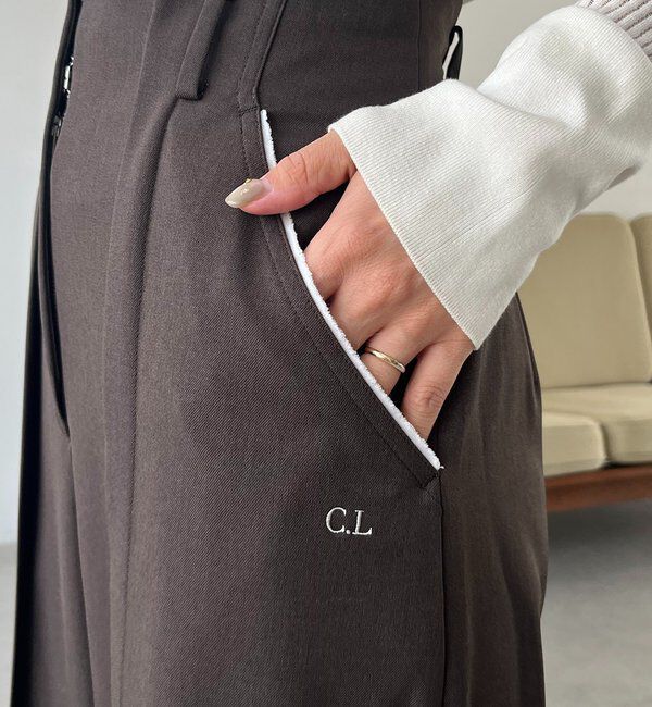  「〈C.L〉カットオフハイウエストパンツ」|チノ|