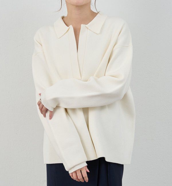  「【26SS予約】スキッパーラガーニット」|ニット・セーター|