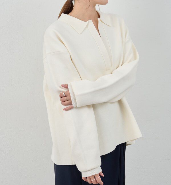  「【26SS予約】スキッパーラガーニット」|ニット・セーター|