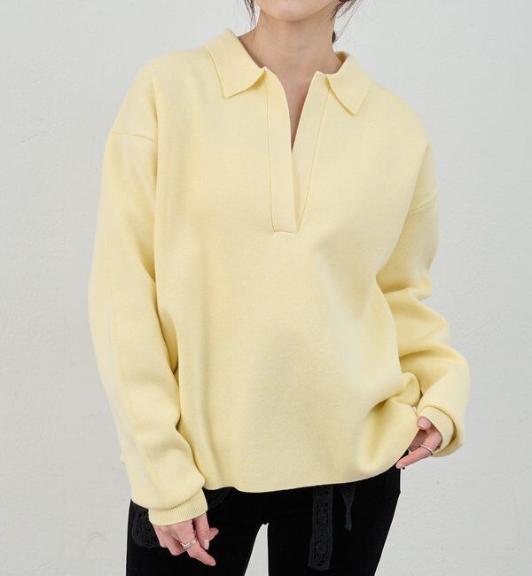  「【26SS予約】スキッパーラガーニット」|ニット・セーター|