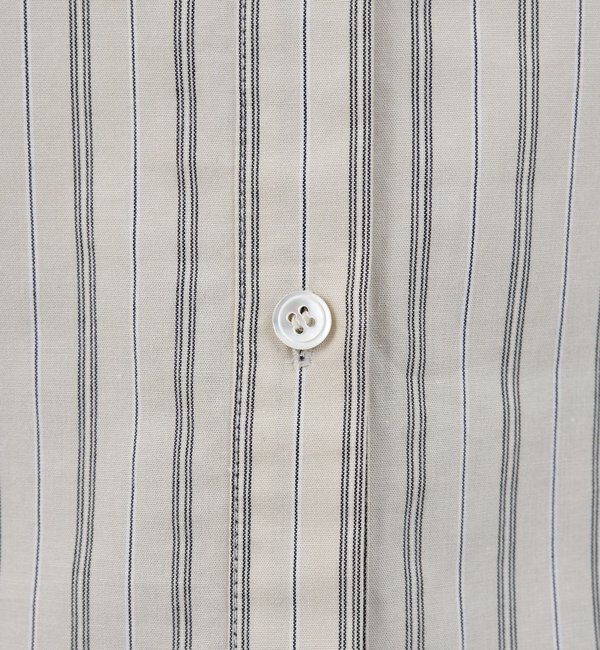  「【26SS予約】ストライプギャザーブラウス」|シャツ・ブラウス|