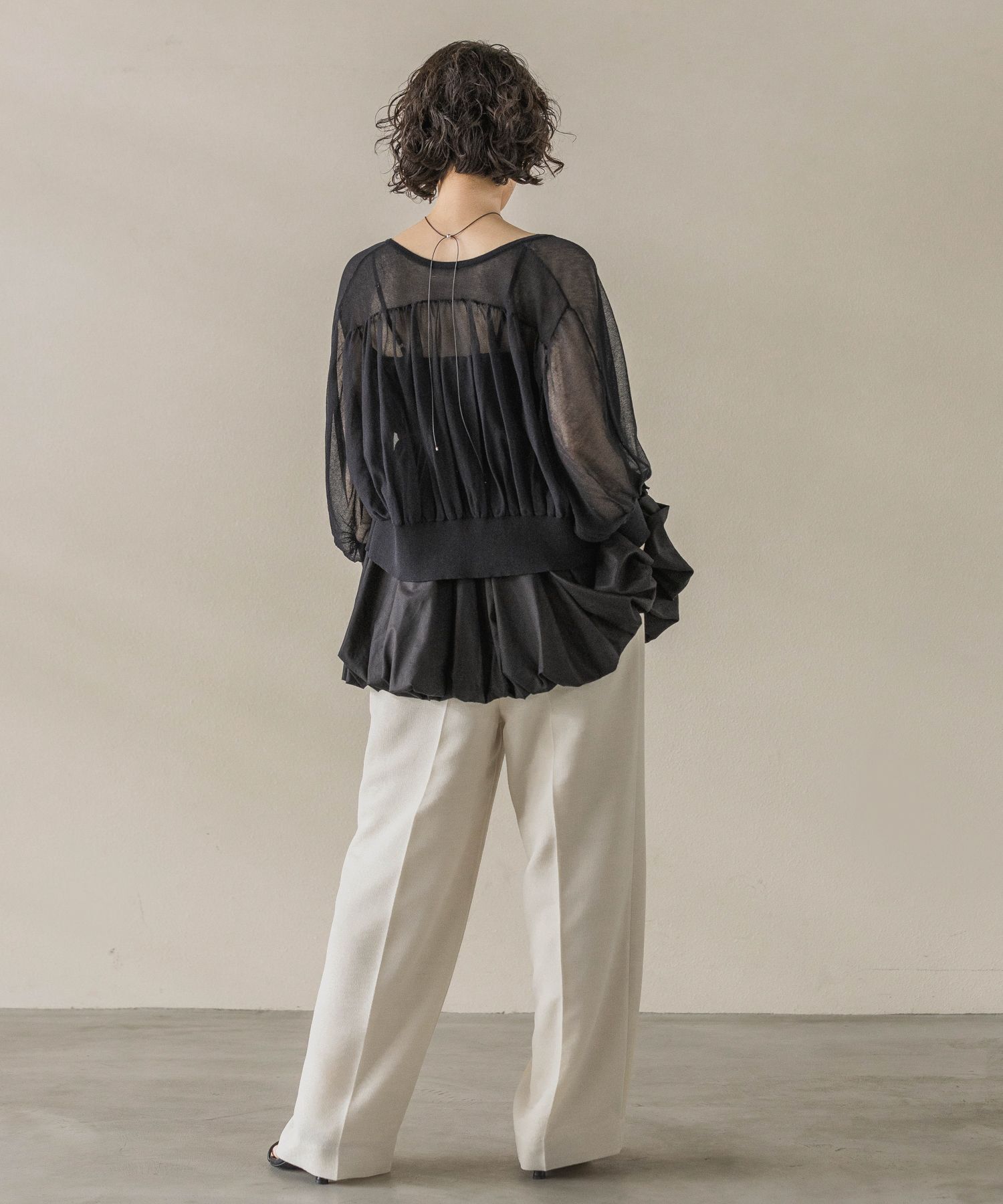 A part by 「メッシュストレートパンツ」|スラックス|