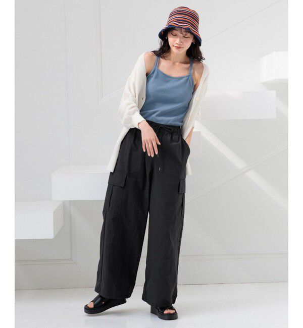 LOWRYS FARM「スタイルUPクロスカップキャミ」|Tシャツ・カットソー|