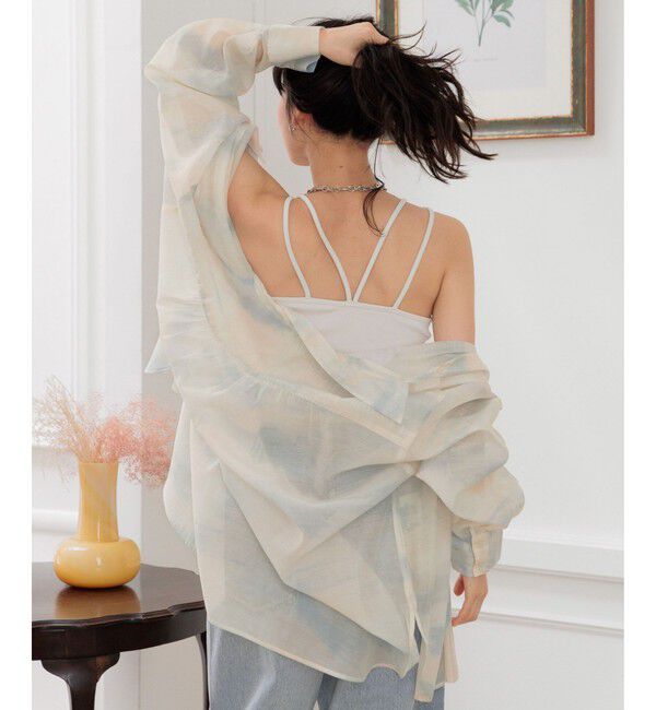 LOWRYS FARM「スタイルUPクロスカップキャミ」|Tシャツ・カットソー|