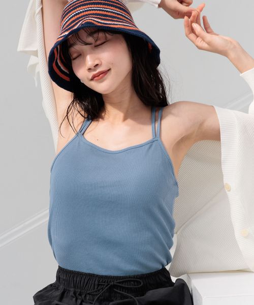 LOWRYS FARM「スタイルUPクロスカップキャミ」|Tシャツ・カットソー|BLU5