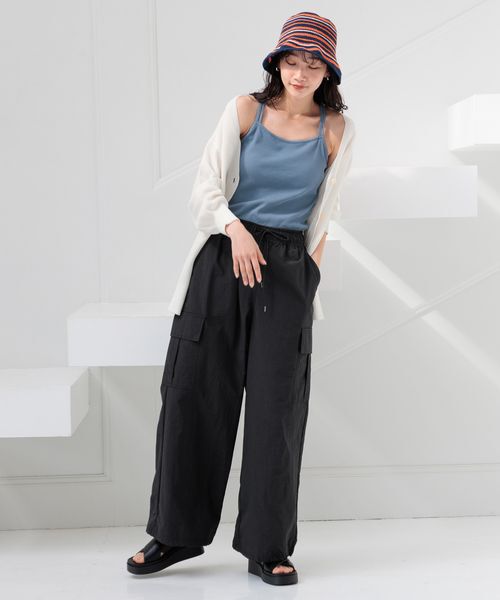 LOWRYS FARM「スタイルUPクロスカップキャミ」|Tシャツ・カットソー|