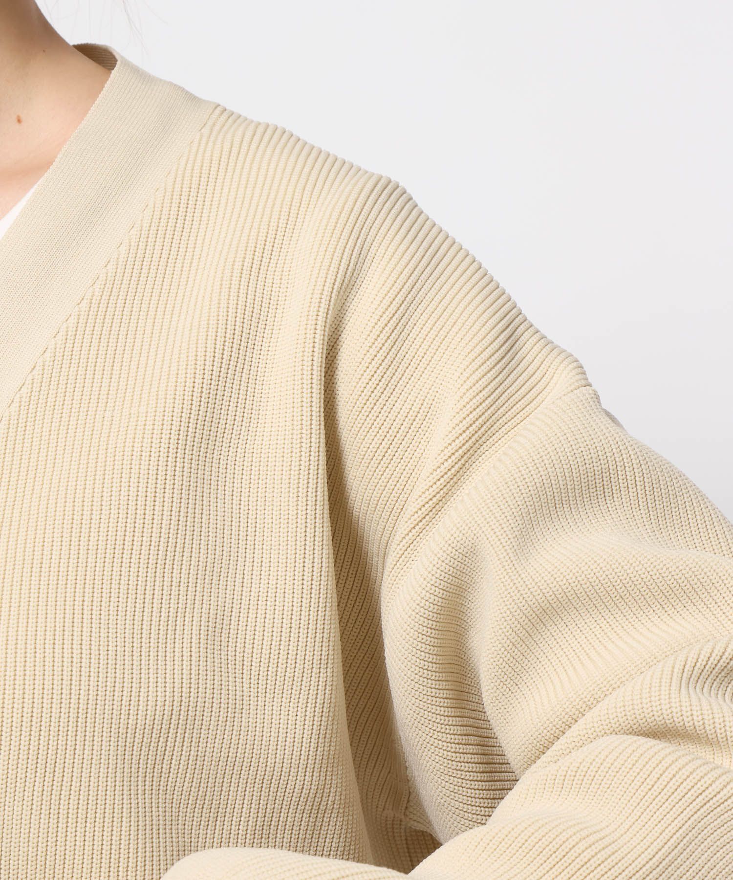 LOWRYS FARM「デコボタンショートカーディガン」|ニット・セーター|