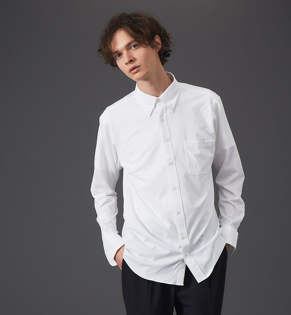 ABAHOUSE「【WWS / ワークウェアスーツ】究極のボタンダウンシャツ」|シャツ・ブラウス|ホワイト