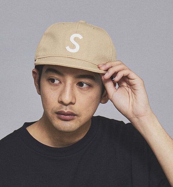 ABAHOUSE「＜BASIQUENTI＞スプリングロゴ ユニセックス ショートブリム キャップ」|その他|ベージュ