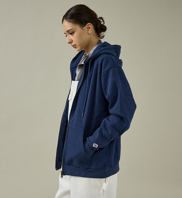 ABAHOUSE「【JEMORGAN /ジェーイーモーガン】サーマルカノコフリースパーカ/」|パーカー|ネイビー