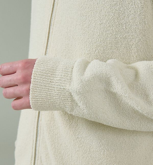 ABAHOUSE「コットンブークレー ダブルZIP ニットブルゾン / クルーカーディガン【予約】」|ブルゾン・スタジャン|