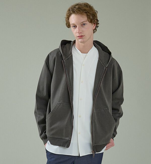 ABAHOUSE「【スウェットライク】フェード ポンチ　ダブルZIPパーカー【予約】」|パーカー|