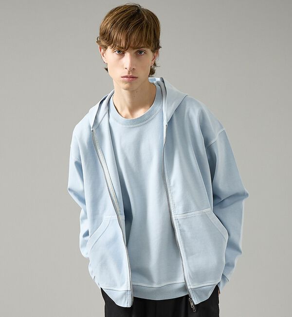 ABAHOUSE「【スウェットライク】フェード ポンチ　ダブルZIPパーカー【予約】」|パーカー|