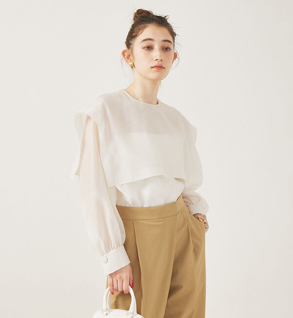 Rouge vif「シアーセーラー衿ブラウス」|シャツ・ブラウス|