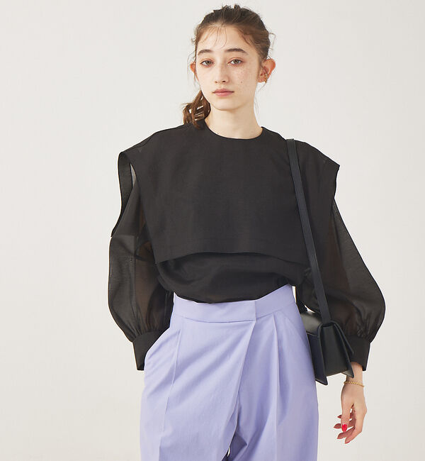 Rouge vif「シアーセーラー衿ブラウス」|シャツ・ブラウス|