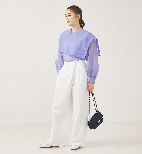 Rouge vif「シアーセーラー衿ブラウス」|シャツ・ブラウス|