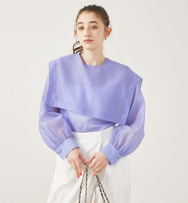 Rouge vif「シアーセーラー衿ブラウス」|シャツ・ブラウス|