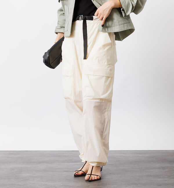 Rouge vif「撥水ナイロンライトジョグパンツ」|カーゴ|