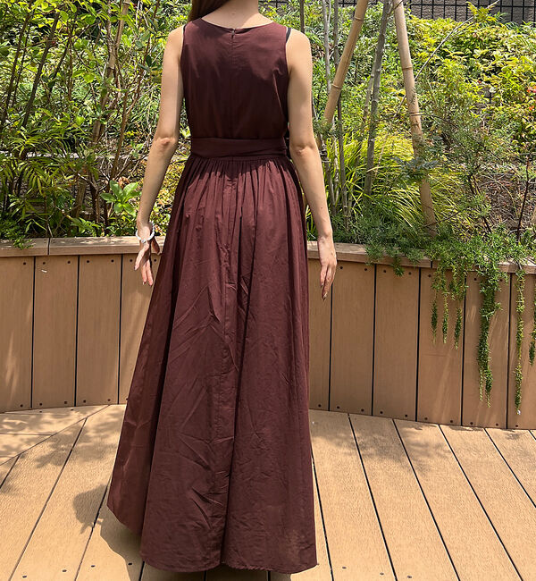 Rouge vif「【一部店舗限定】コットンローンノースリーブリボンワンピース」|ワンピース|