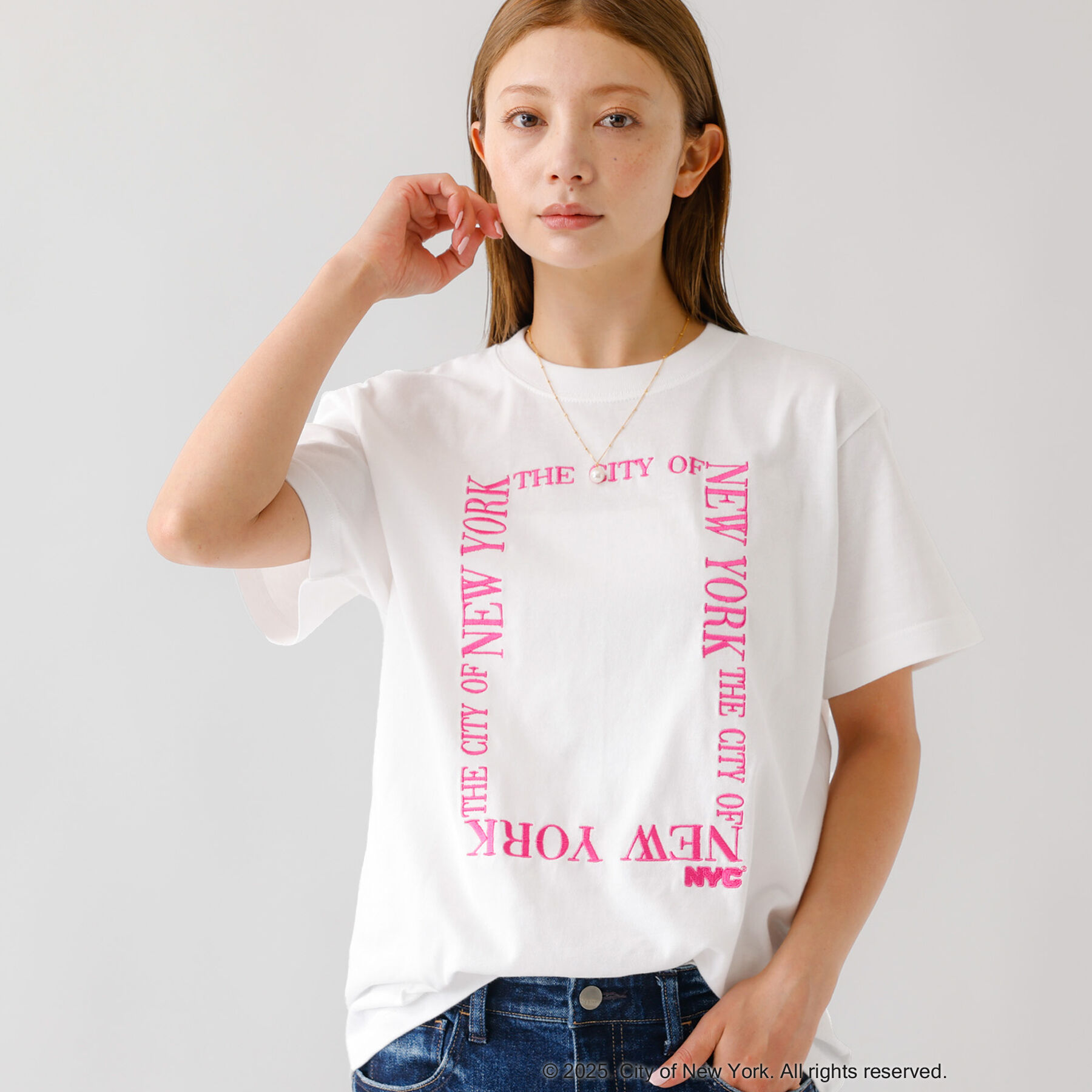 Rouge vif「【GOOD ROCK SPEED/グッドロックスピード】NYC スクエアロゴ /」|Tシャツ・カットソー|ホワイト系その他2