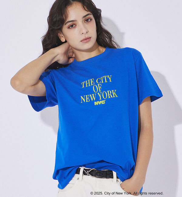 Rouge vif「【GOOD ROCK SPEED/グッドロックスピード】NYC スクエアロゴ /」|Tシャツ・カットソー|ブルー