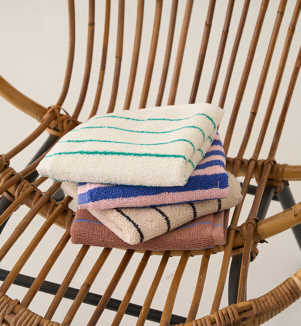 Rouge vif「【BONGUSTA/ボンガスタ】NARAM STRIPED タオル 30&times;30　」|タオル|