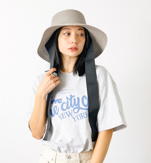 Rouge vif「【Ruben/ルーベン】リボン付き麦わらハット/RUS-8309【WEB限定】【」|その他|