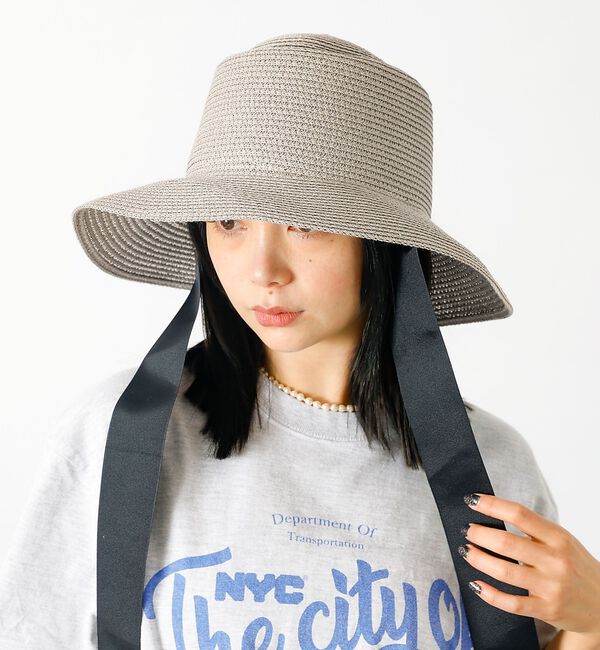 Rouge vif「【Ruben/ルーベン】リボン付き麦わらハット/RUS-8309【WEB限定】【」|その他|