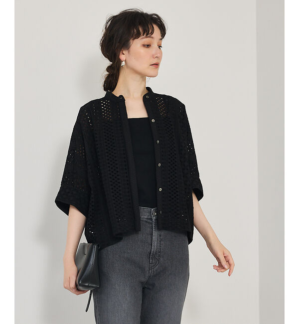 qualite「レースハーフスリーブシャツ」|シャツ・ブラウス|