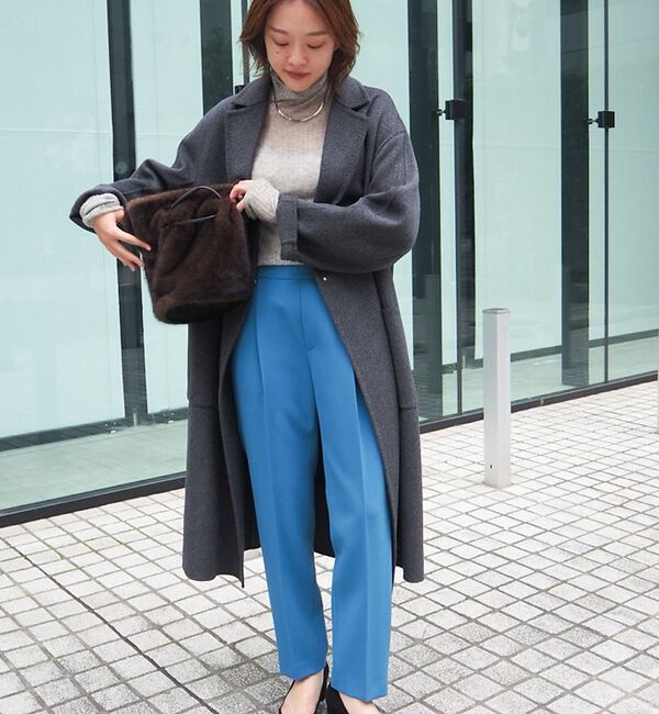 qualite「【ブルー】ダブルクロスセンタープレスパンツ」|その他|