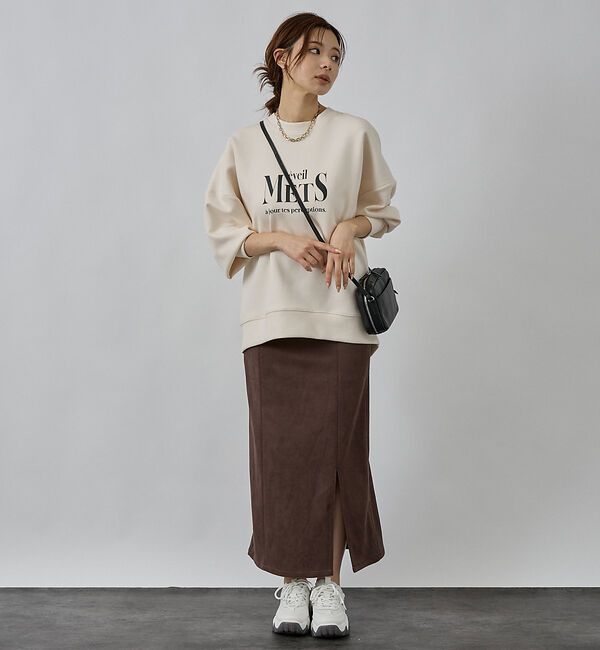 abahouse mavie「シルキーダンボールロゴプルオーバー」|スウェット・ジャージ|