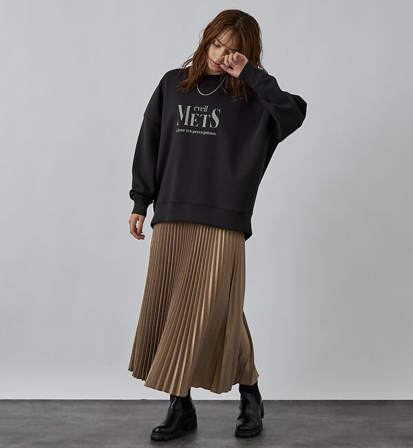 abahouse mavie「シルキーダンボールロゴプルオーバー」|スウェット・ジャージ|