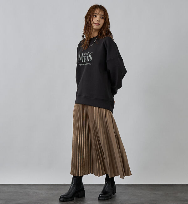 abahouse mavie「シルキーダンボールロゴプルオーバー」|スウェット・ジャージ|