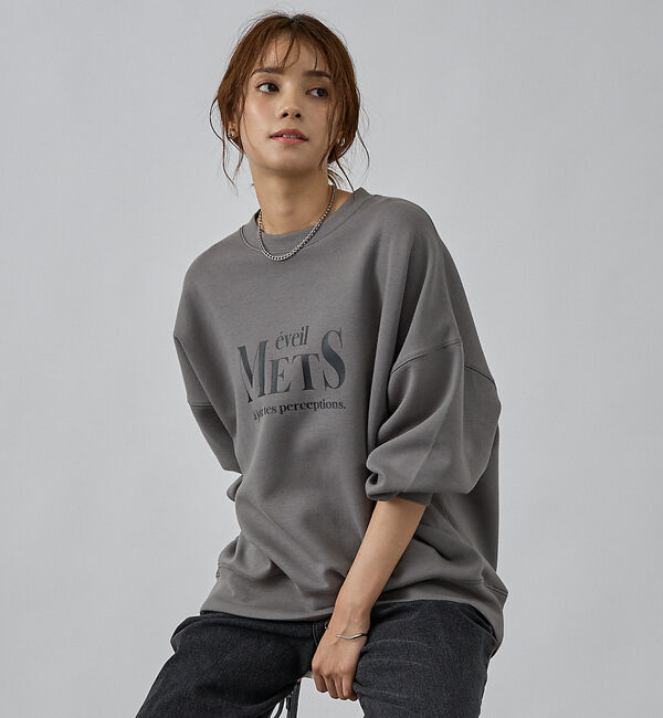 abahouse mavie「シルキーダンボールロゴプルオーバー」|スウェット・ジャージ|